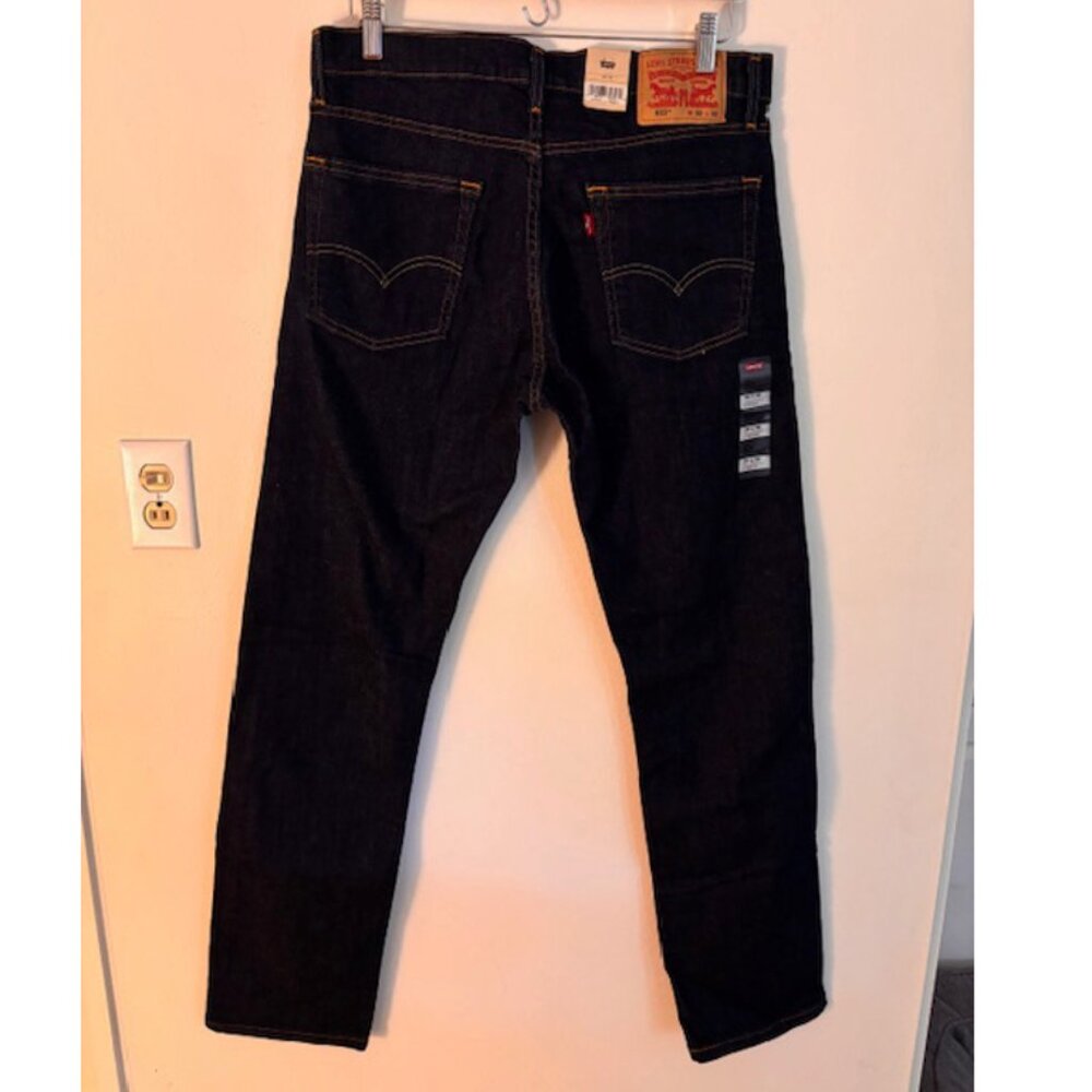 NWT: Levi's Mens 513 Slim Straight Jeans, Dark Denim, 32x32 - Picture 5 of 8